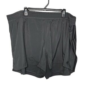 Adidas Women's Pacer Short‎ Gray Size 4X Athletic 3 Stripes